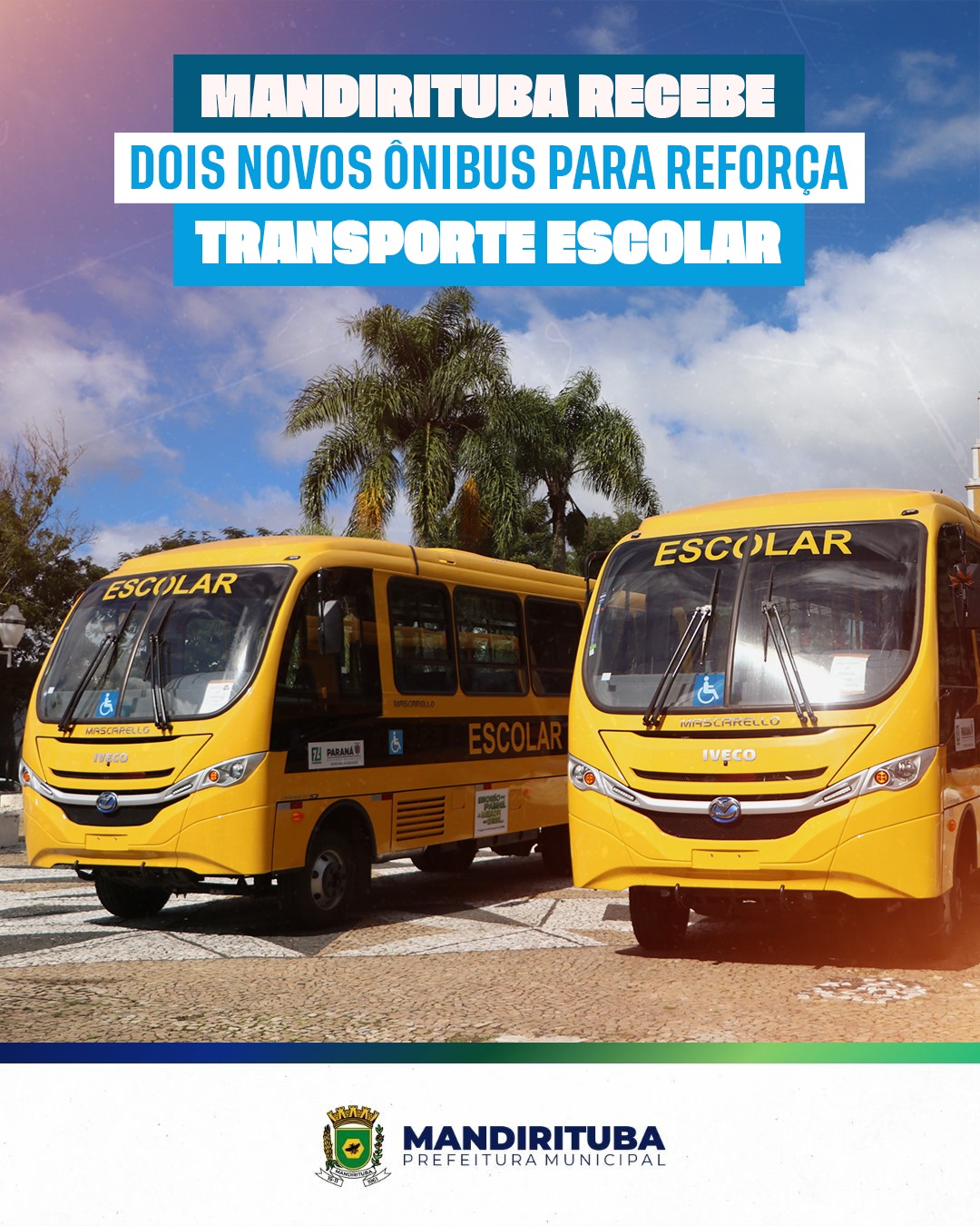 Post do instagram da Prefeitura de Mandirituba