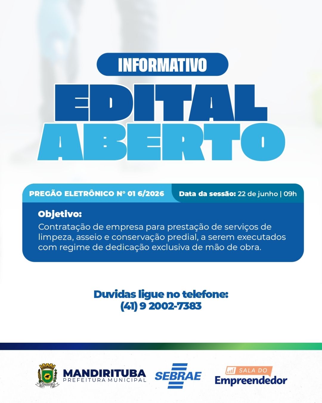 Post do instagram da Prefeitura de Mandirituba