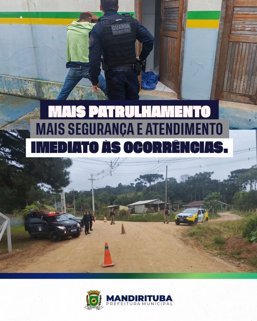 Post do instagram da Prefeitura de Mandirituba