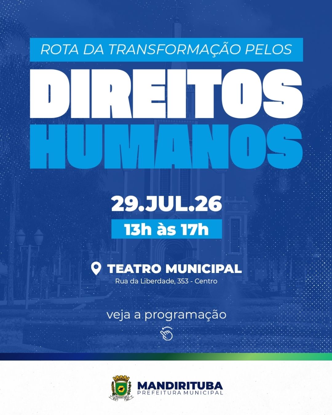 Post do instagram da Prefeitura de Mandirituba