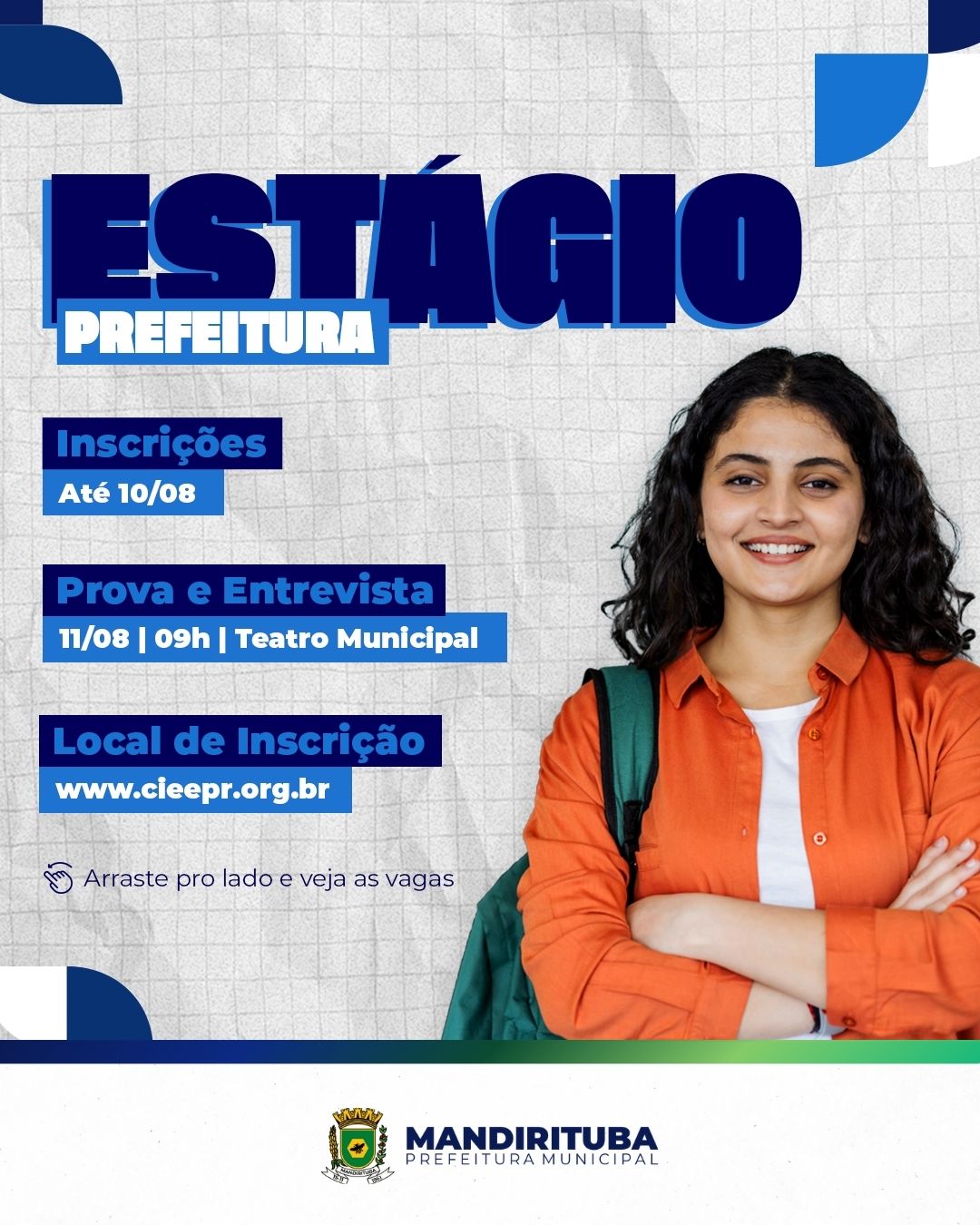Post do instagram da Prefeitura de Mandirituba